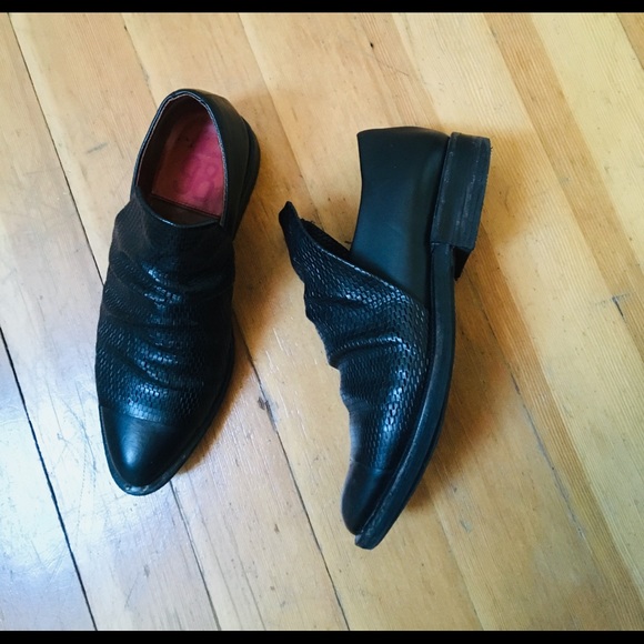 A.S.98 Cicle Loafers size 7.5 Black - Picture 3 of 4